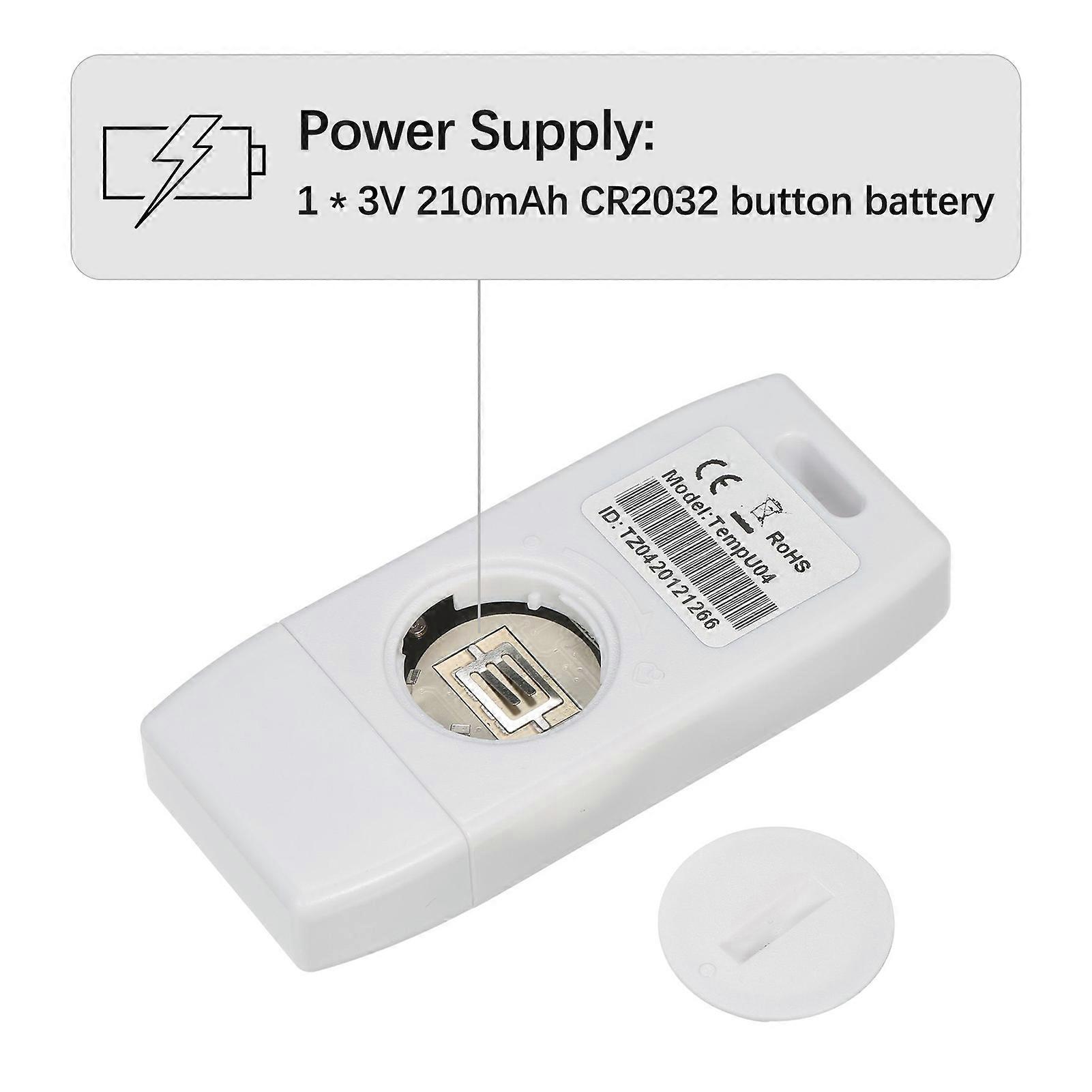Datenlogger Mehrzweck-USB-Temperatur-Datenlogger Wiederverwendbarer TEMP-Rekorder mit einer Kapazität von 32.000 Datensätzen