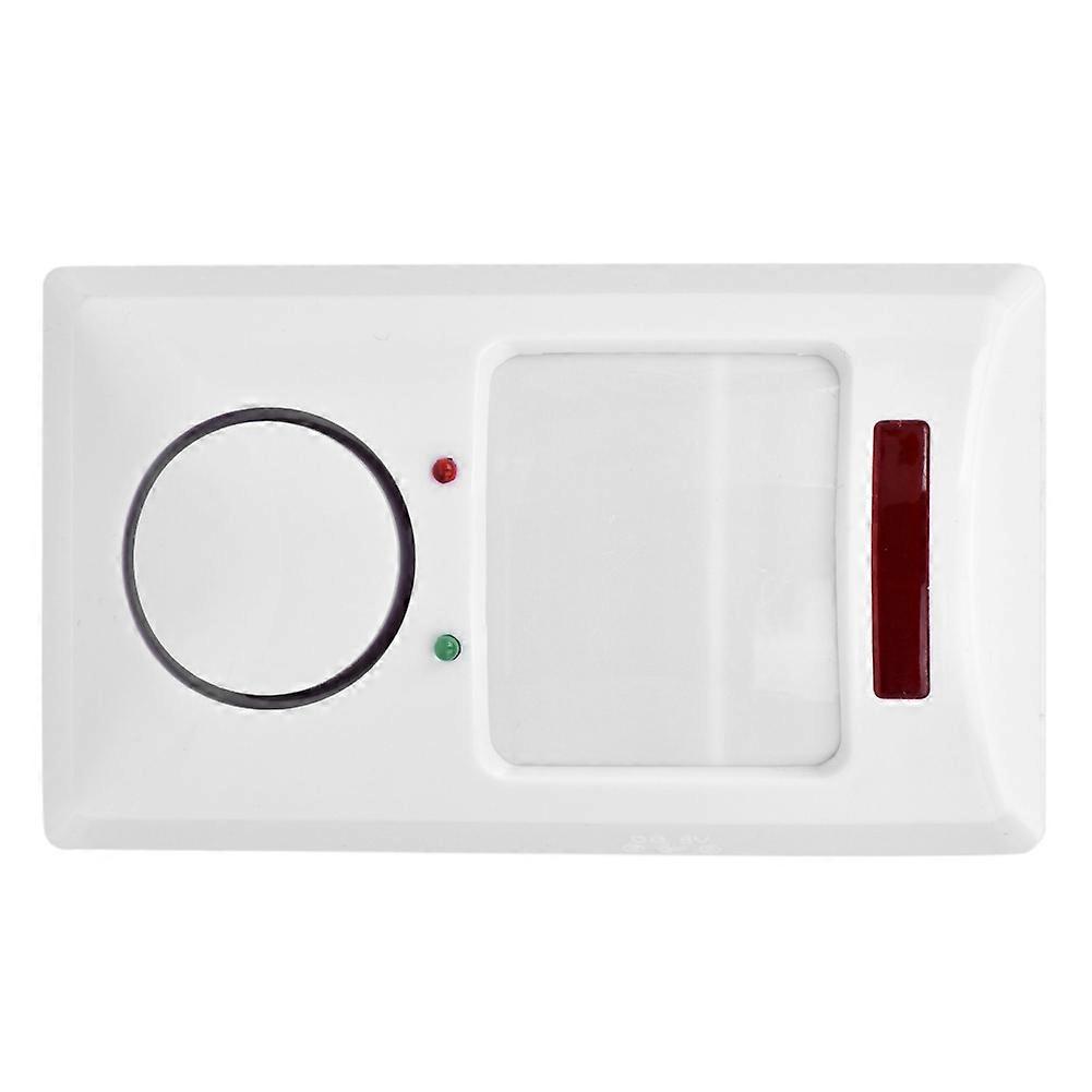 105dB Wireless Infrared Motion Sensor Alarm System White, 10m Range