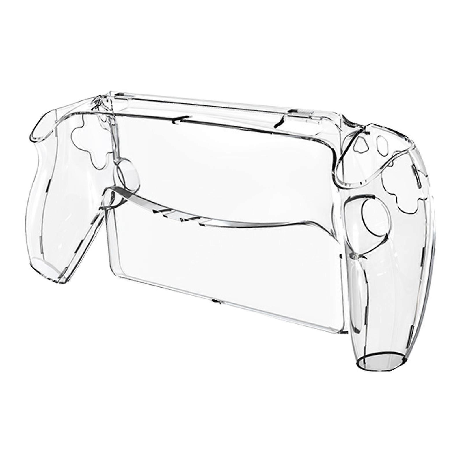 Full Protective Transparent Case for Console Remote Play Console Antiscratch Hard Cover Gaming Controller Accessories White
