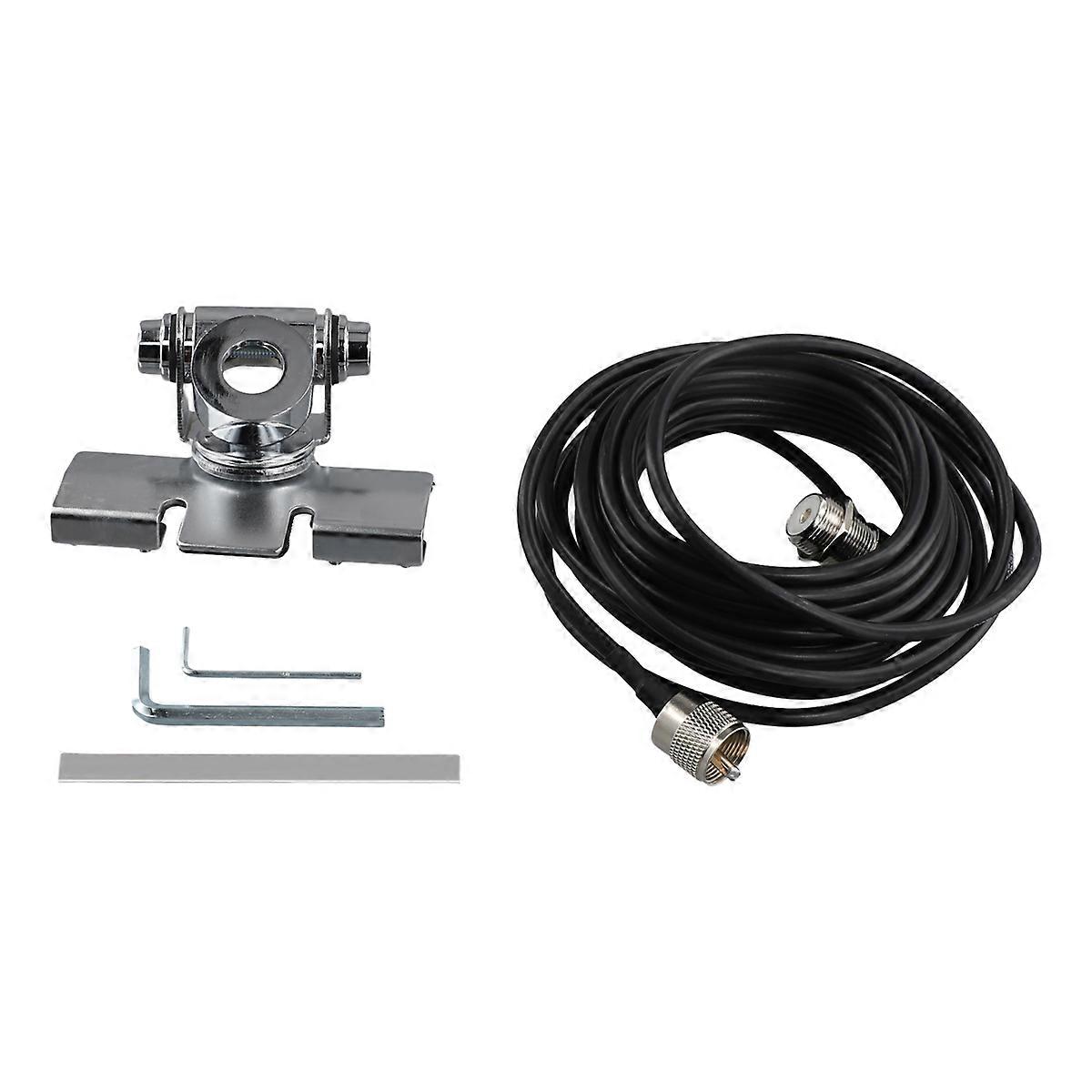Car Antenna Mount Bracket with 5M Extension Coaxial Feeder Cable