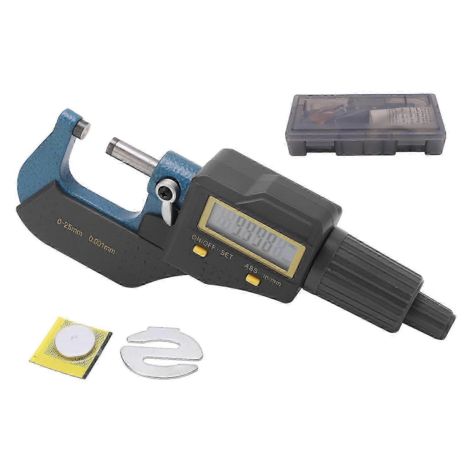 Digital Micrometer Caliper Electronic Measuring Tool High Accuracy Outer Diameter Helical Thickness Gauge
