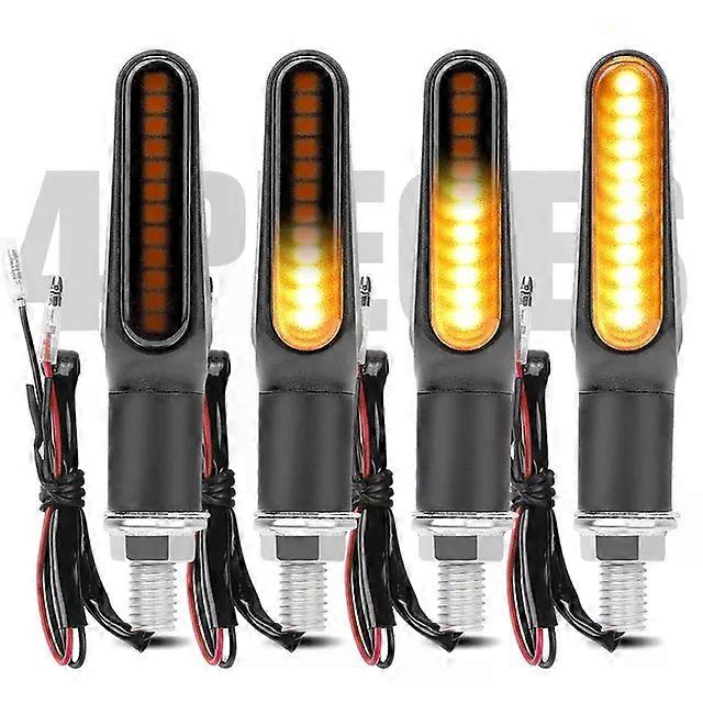 M8 Mini Motorcycle Turn Signal Light 12v LED Amber flowing water Indicator Blinker Rear Lights Motobike turn signal lamp