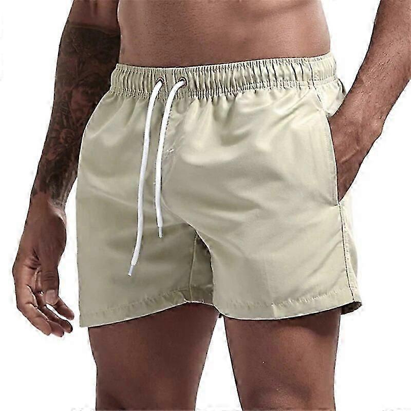 Mens Swim Trunks With Pockets Mesh Liner Summer Casual Beach Board Shorts Quick Dry Swimming Bathing Suit Swimsuit Swimwear