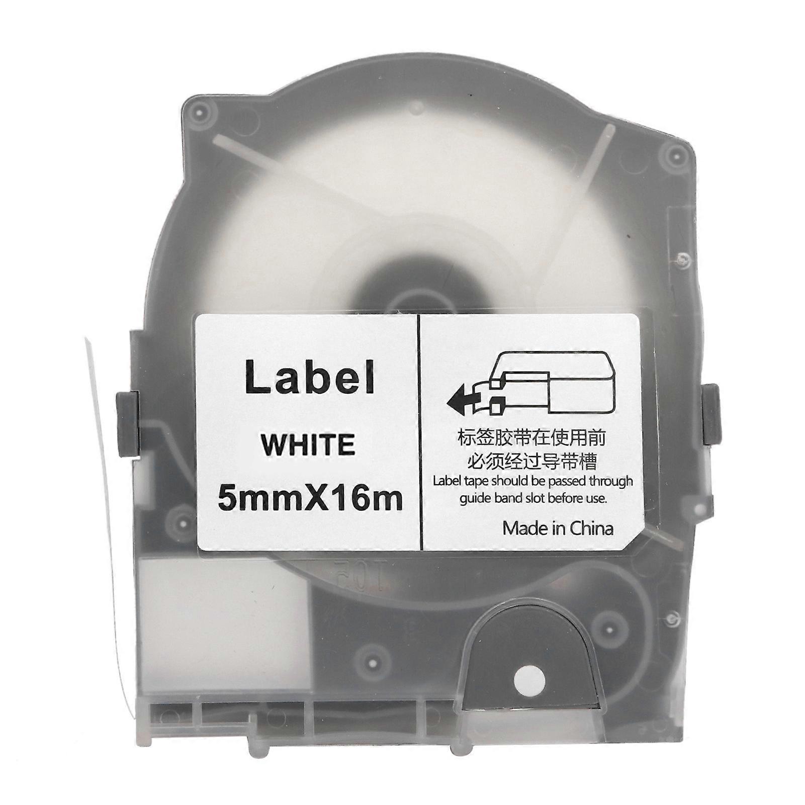 5mm Label Tape Clear Print Even Inking Self Adhesive Label Maker Tape Replacement for MAX LM 550A