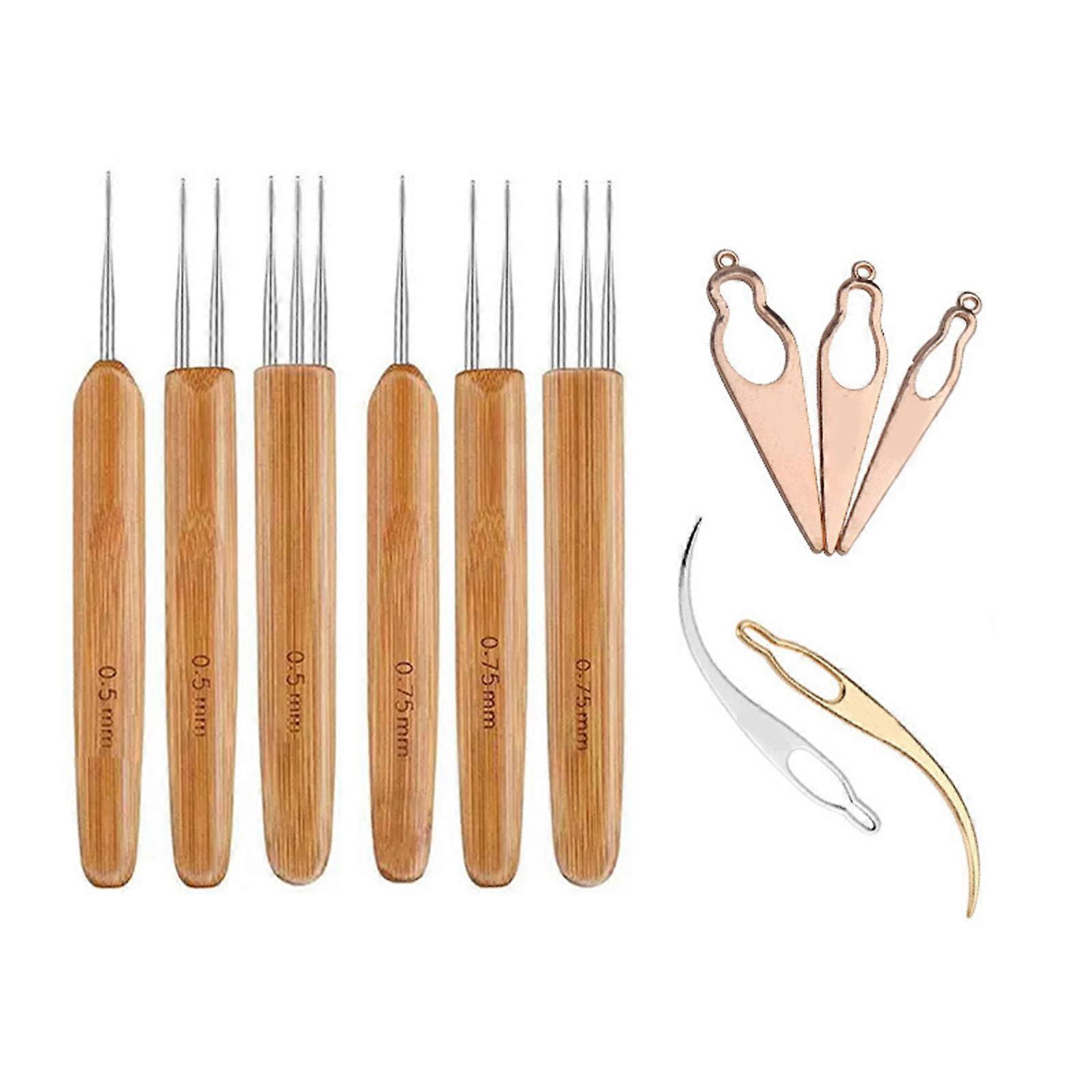 Dreadlocks Crochet Hooks Crochet Needle 1 Hook, 2 Hooks, 3 Hooks Crochet Needle for Braid Craft