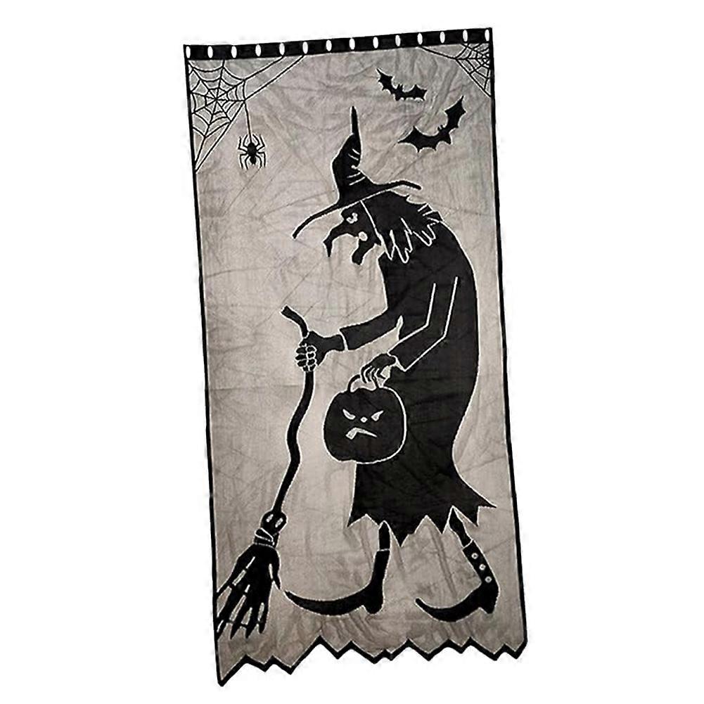 Witch Door Curtain to Increase the Atmosphere Halloween Decoration