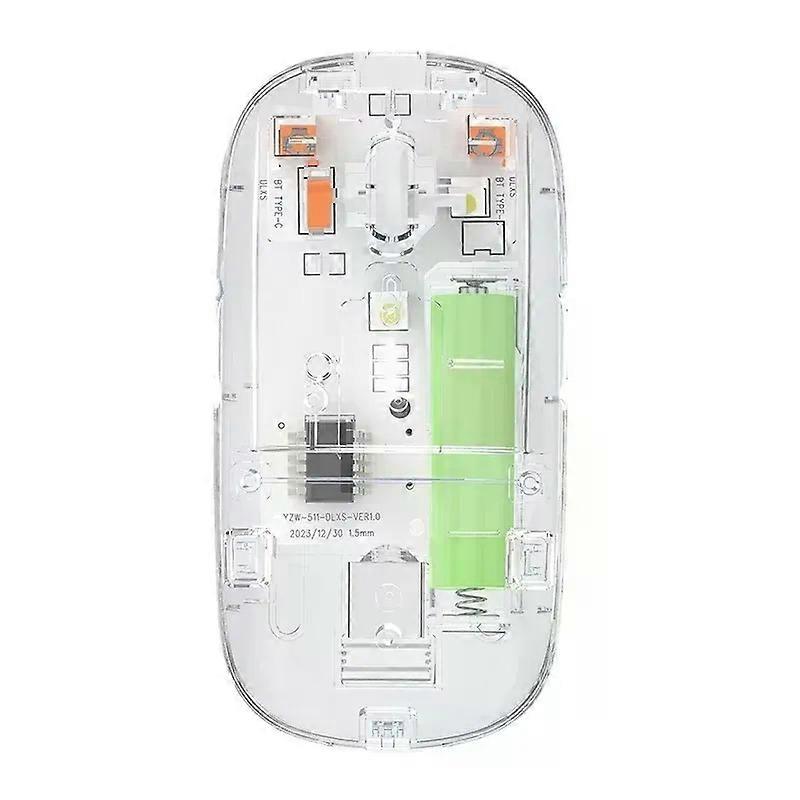Rechargeable Gaming Mouse Wireless Bluetooth Transparent Mouse For PC Computer Gamer For Laptop RGB Silence Ergonomic Mouse