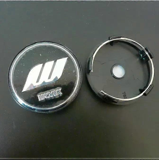 4pcs 60mm Wheel Center Hub Caps VS W Work Universal Rims Dust proof Cover Hubcaps Emblem Car Styling|Wheel Center Caps|