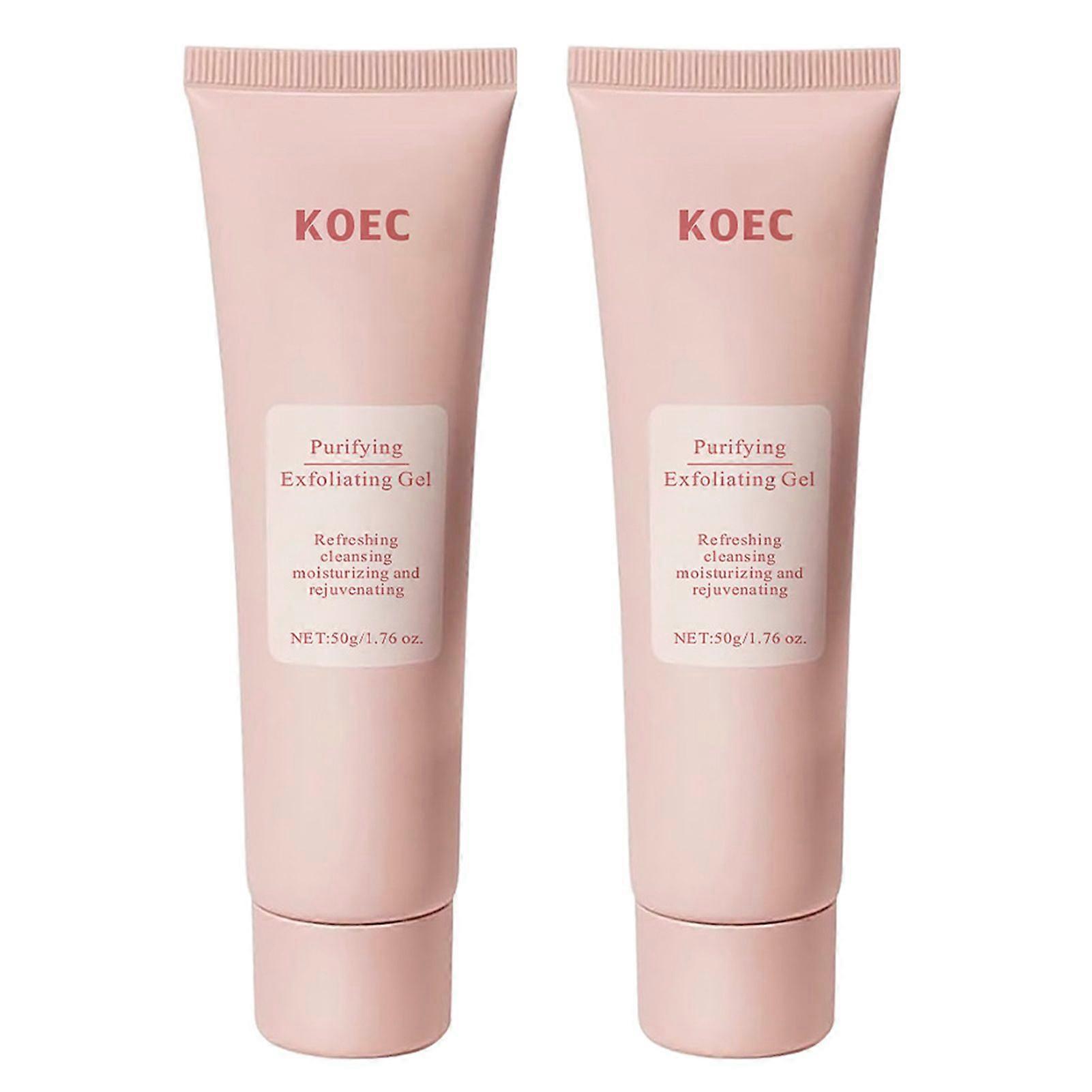 Purifying Exfoliating Gel Enzymes Deep Cleansing Gel Face Scrub Removes Dirt & Oil, Gentle Daily Facial Cleanser for All Skin Types