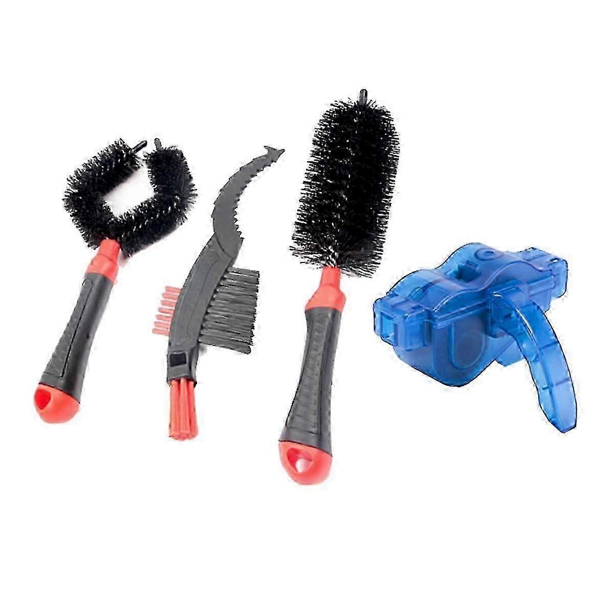 Bicycle Brush Bicycle Flywheel Cleaning Tool Set Cleaning Set Red
