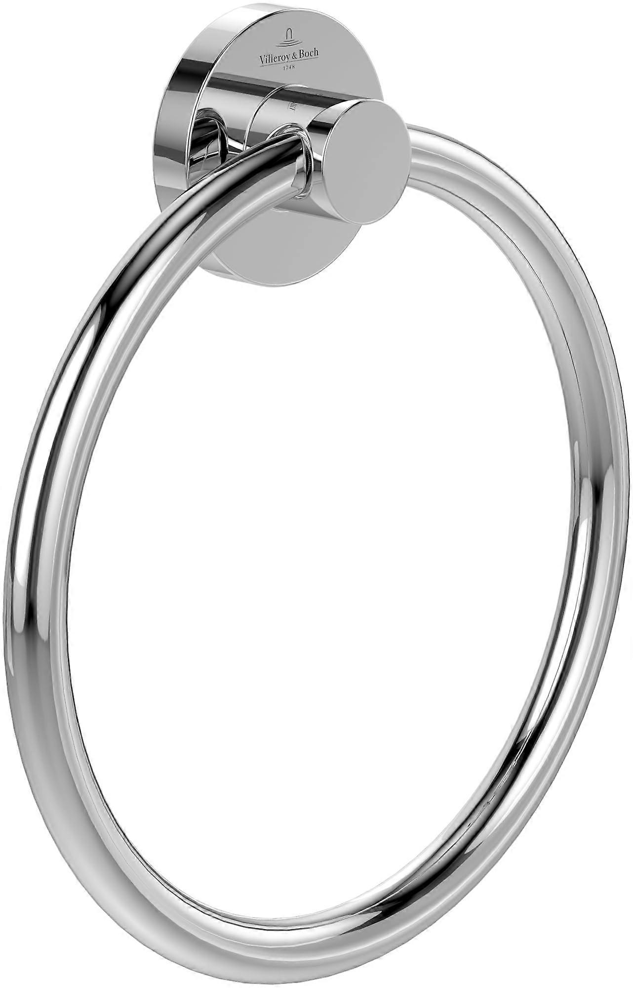 Soft round chrome towel rack for bathroom wall mounted, 164 x 32 x 185mm