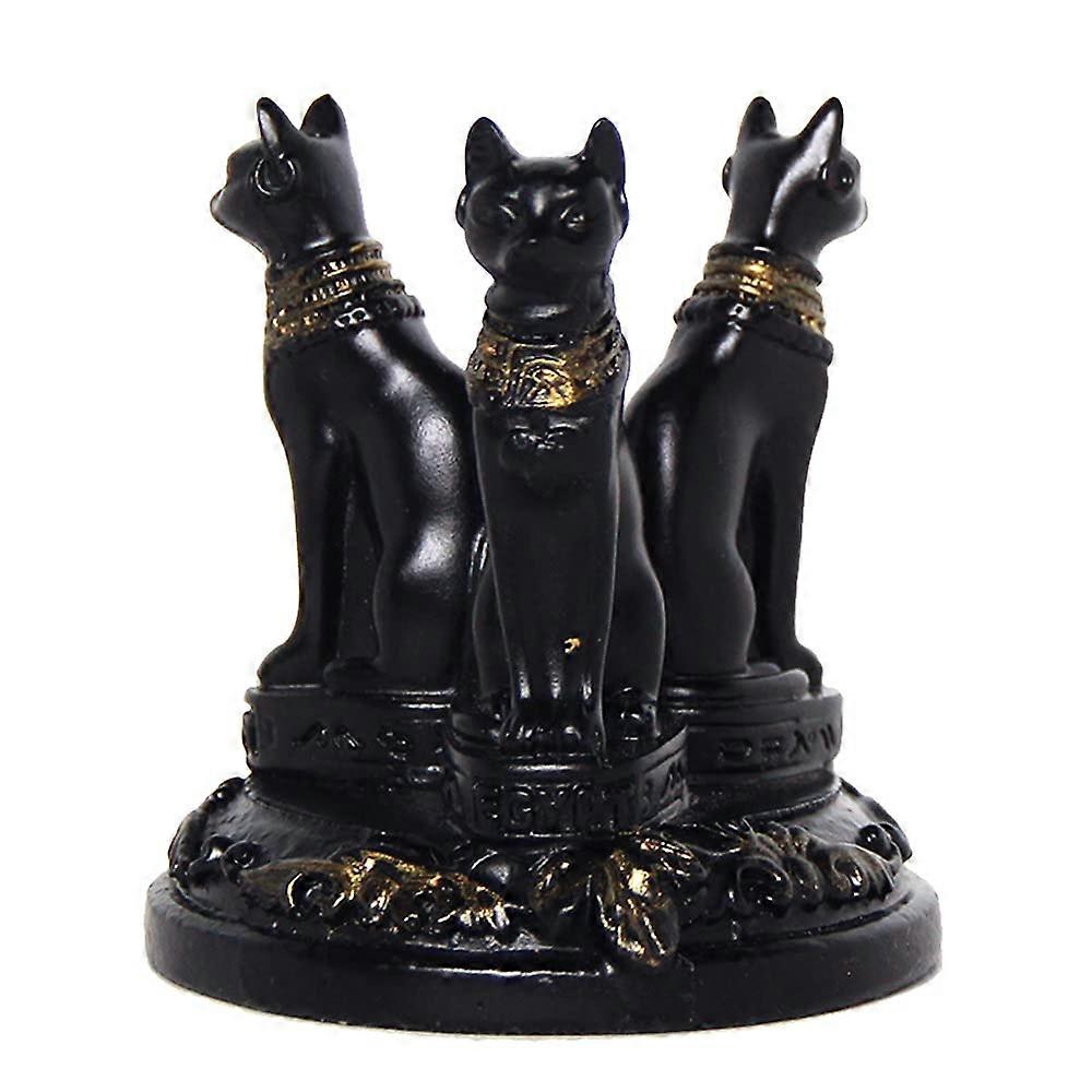 Crystal Sphere Ball Stand Display Base Holder for Egyptian Bast Bastet Cats Resin Figurines Statue Home Decoration 50-55mm.