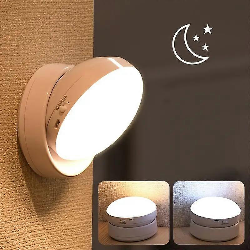 Portable LED Night Light with 360 Motion Sensor for Closet, Bedroom, Hallway, Battery Included