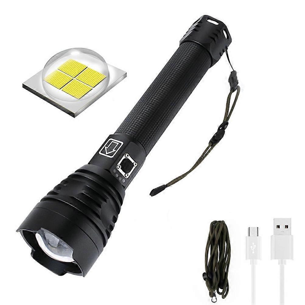 Tactical Flashlight With Emergency Break Window Feature, Super Bright 5000 Lumens Led Chip, Durable And Shockproof Construction, Ip67 Waterproof For