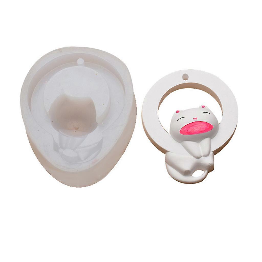 الراتنج العفن مرآة الدائري للقط سيليكون قلادة العفن المجوهرات الايبوكسي الراتنج صب الراتنج المجوهرات صنع الراتنج DIY الحرفية