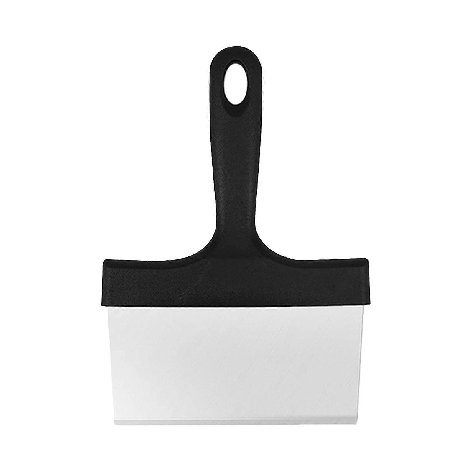 Stainless Steel Griddle Scraper Practical Safe Barbecue Cleaning Tools