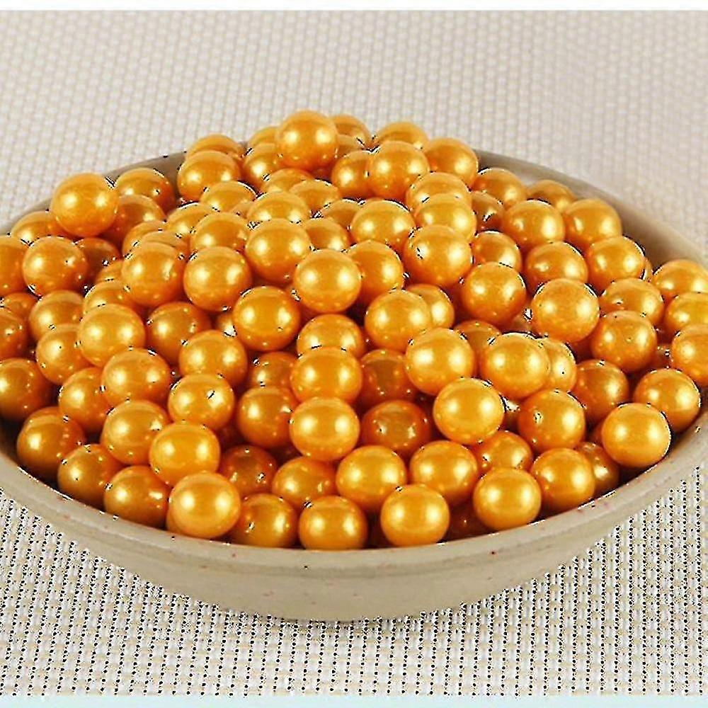 50g 2-14mm Edible Colorful Beads Pearl Sugar Ball Fondant Cake Baking Sprinkles Gold Ball Wedding Cake Decoration Candy Clay