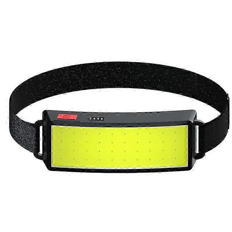 Rechargeable COB LED Headlamp - Ultra Bright, Lightweight - 500 Lumens - 3 Light Modes - Adjustable USB Headlamp