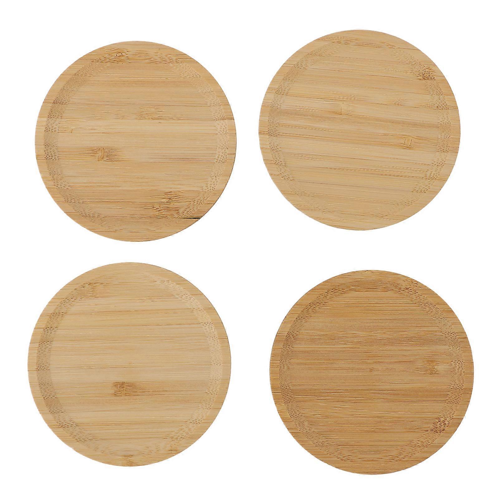 4 Pcs Wine Glass Charcuterie Topper Multi Functional Wood Wine Glass Charcuterie Board for Party Gathering
