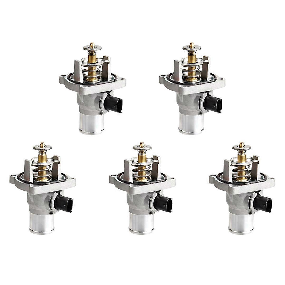 5PCS Car Engine Coolant Thermostat Assembly Housing for Aveo 09-16 96984104 55578419 25193683