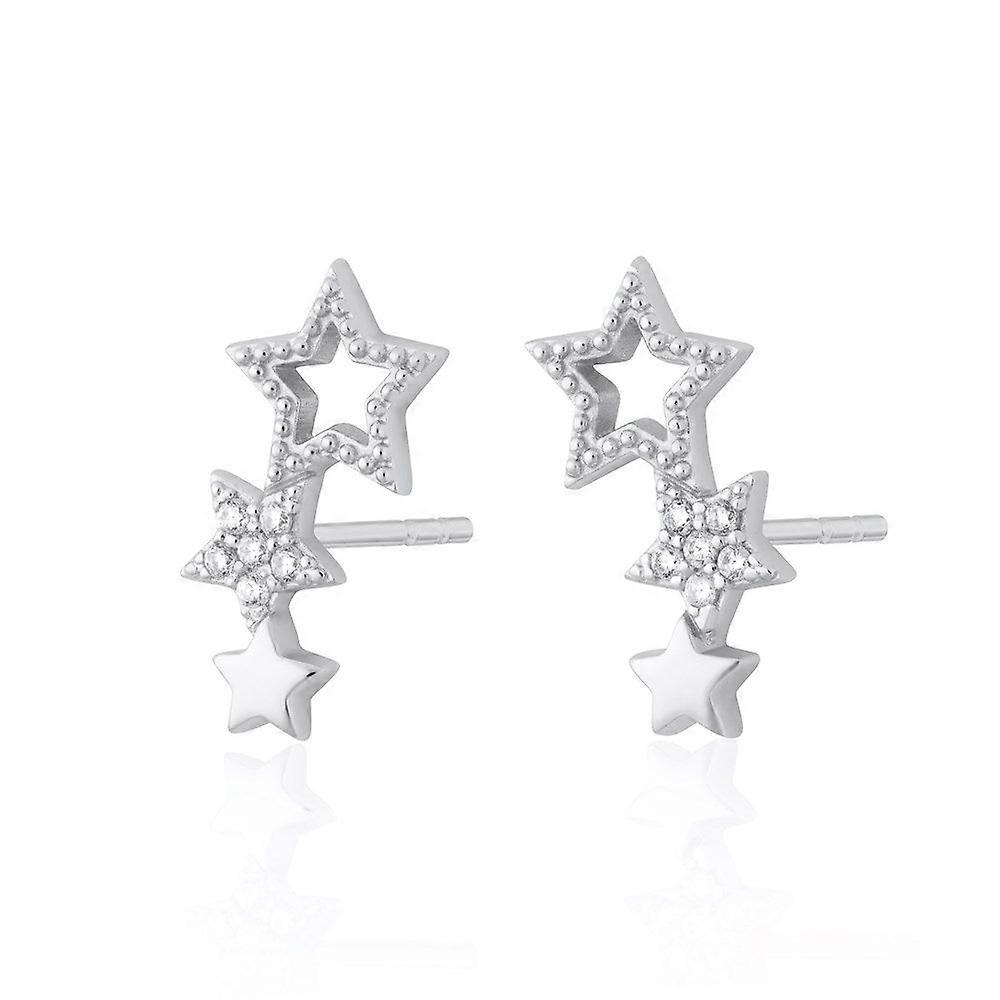 Hannah Martin Star Ear Climber Stud Earrings