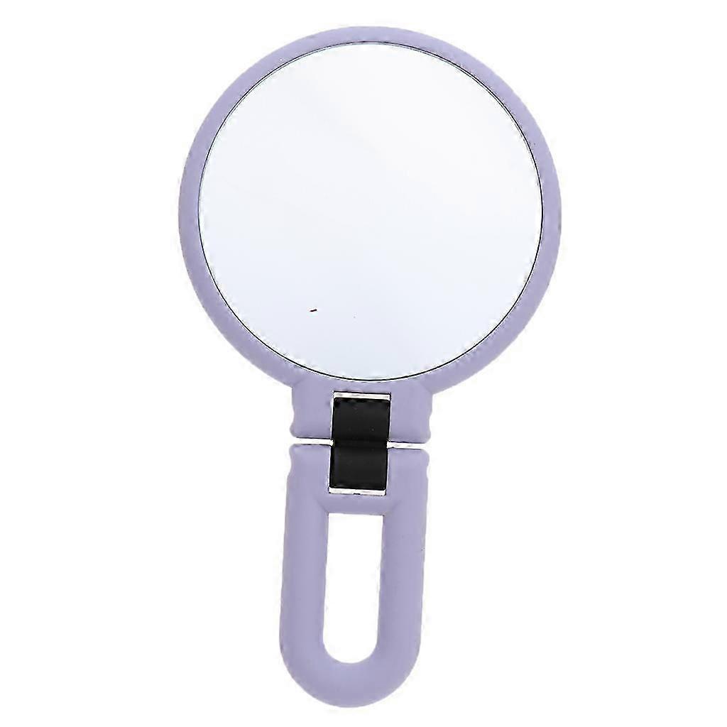 Portable Dual-Sided Magnifying Travel Makeup Mirror with Folding Compact Design for Tabletop