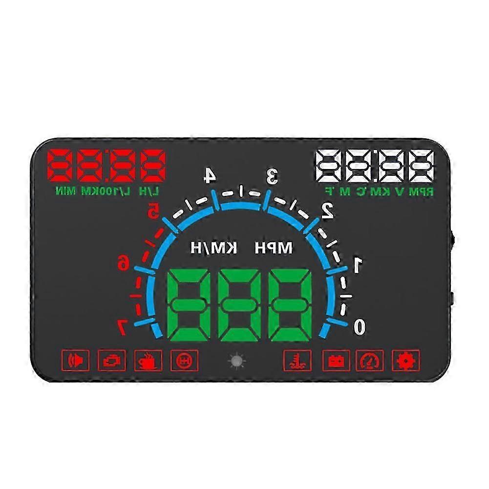E350 Car HUD Head-Up Display OBD2 Digital Speedometer Windshield Projector Overspeed Alarm Water Te