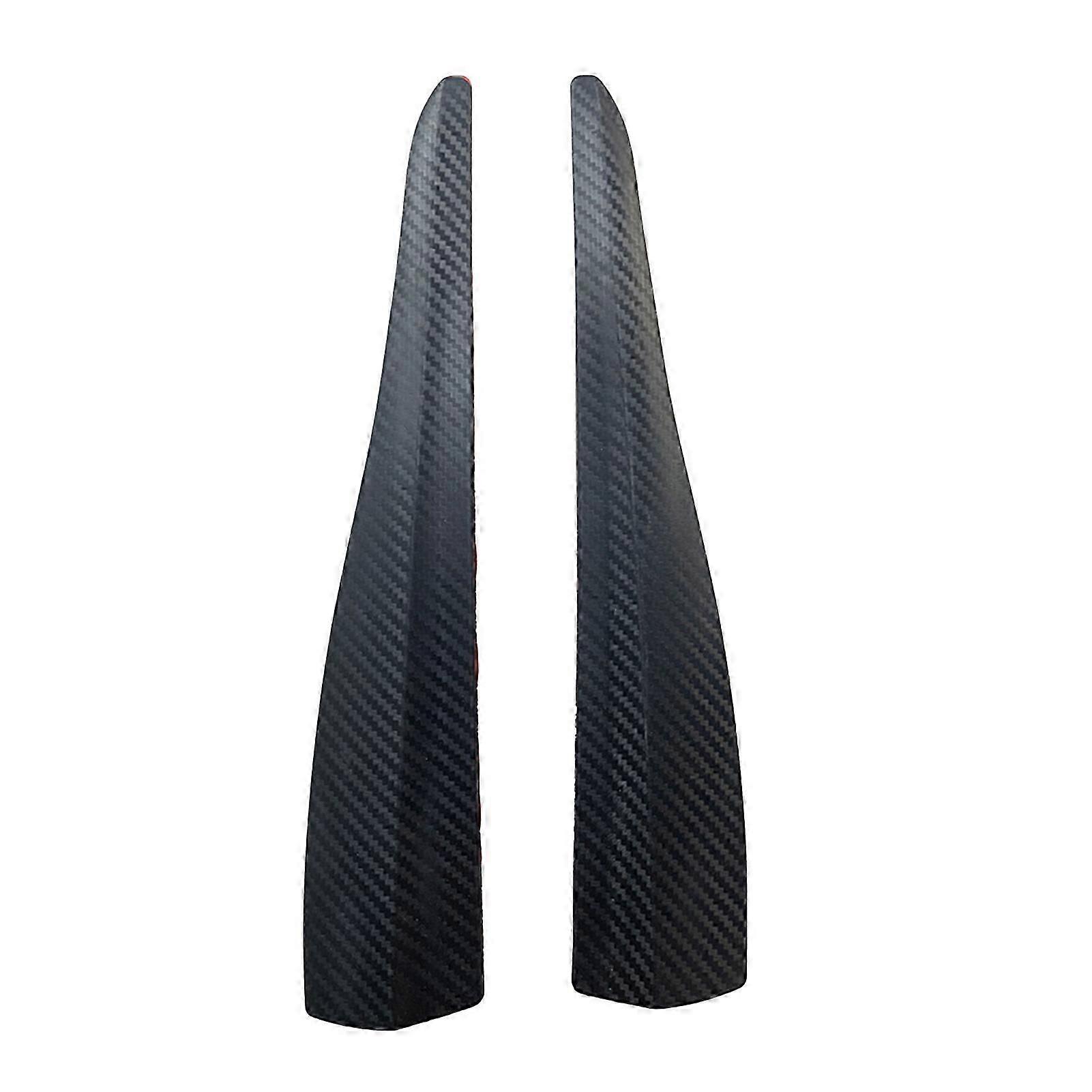 2Pcs Bumper Protective Strip Practical Anti-collision Universal Carbon Grain Car Corner Protector for Car