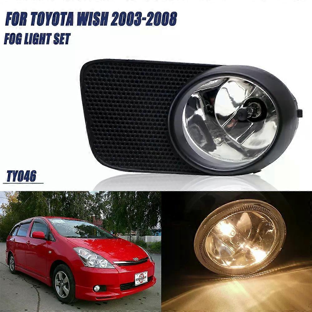 High qualityFor Toyota Wish 2003 2004 2005 2006 2007 2008 Front Fog Lights Car Styling Spot Light Fog Lamps With Switch - 1SET
