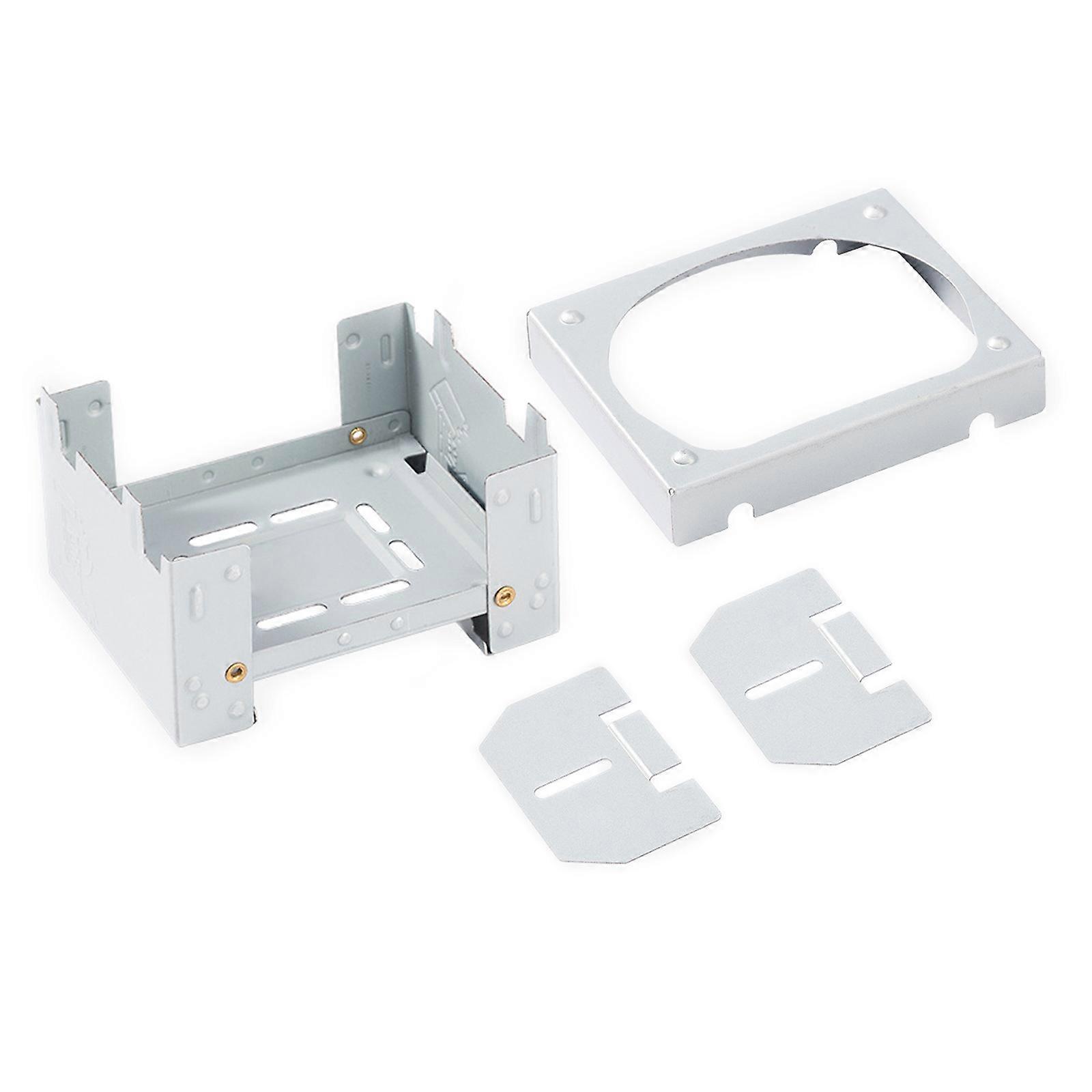 Thickened Camping Picnics Stove Solid Fuels Stove for Hiking Camping, Foldable Solid Alcohols Stove with Windshield