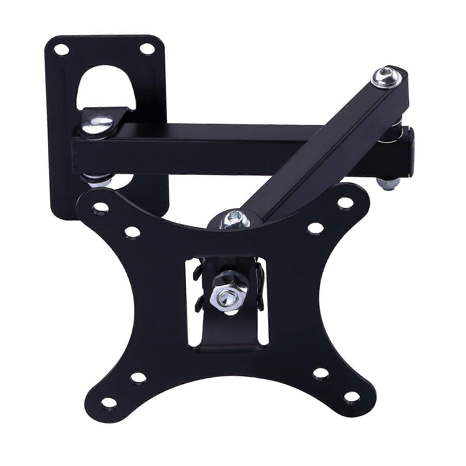 TV Wall Mount Swivels Television Wall Stand, 10kg Load, MultiAngle Swivels Tilt, For 10-26Inch Flat And Curved Screen