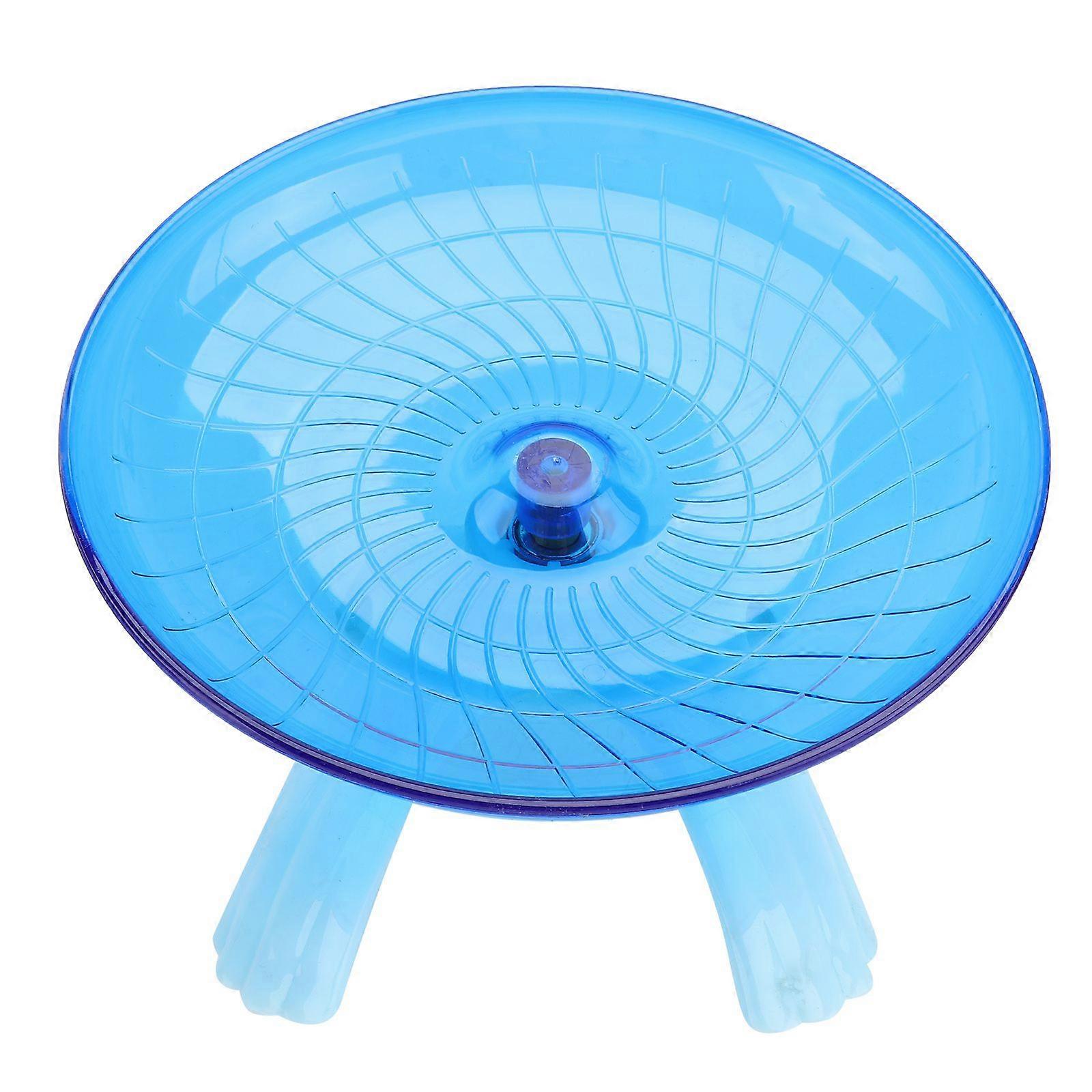 Non Run Disc for Hamsters Hedgehogs Small Pets Exercise Wheel (Blue)