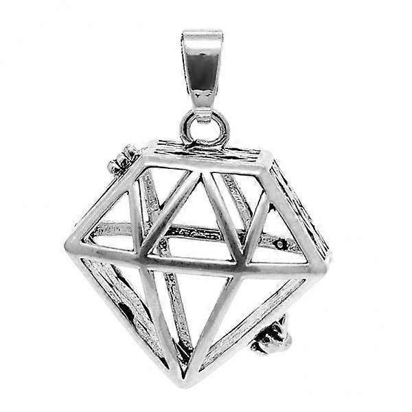 3x Jewelry Making Findings Silver Bead Cage Pendant - Add Your Own Pearls,