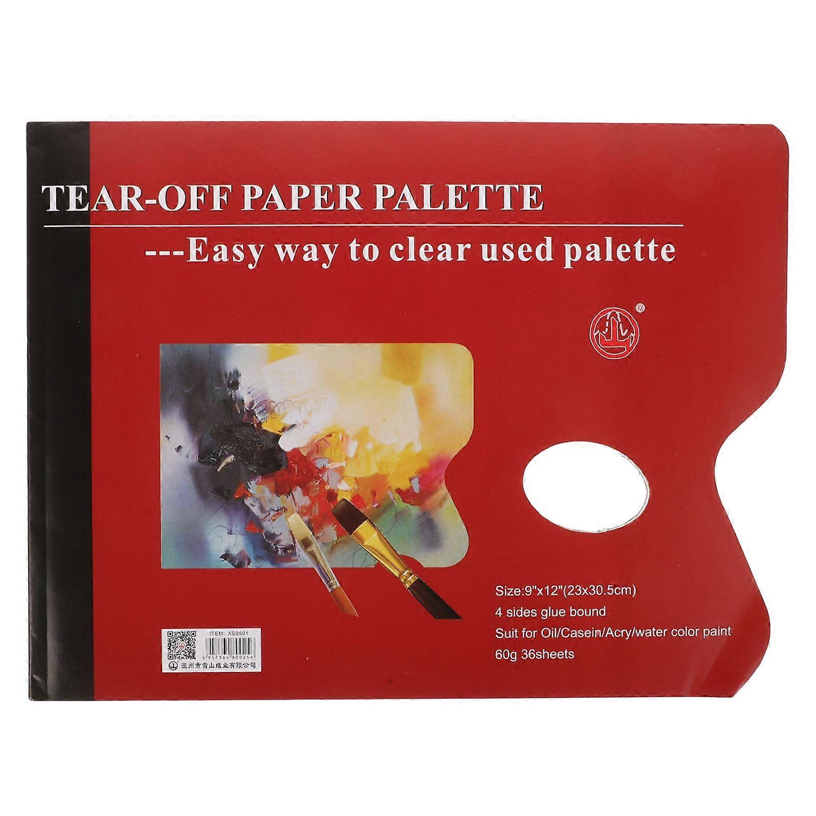 1 Book of Painting Water Color Pallet Paper Watercolor Mixed Pallet Practical Pigment Tray