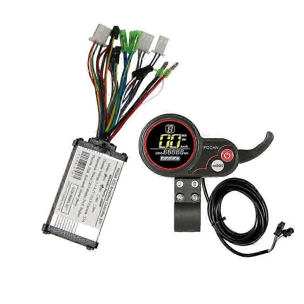 250w/350w 24v/36/48v Electric Bicycle Scooter Motor Controller Lcd Display Panel Lh-100 Qs-s4 With Shift Switch E-bike Parts