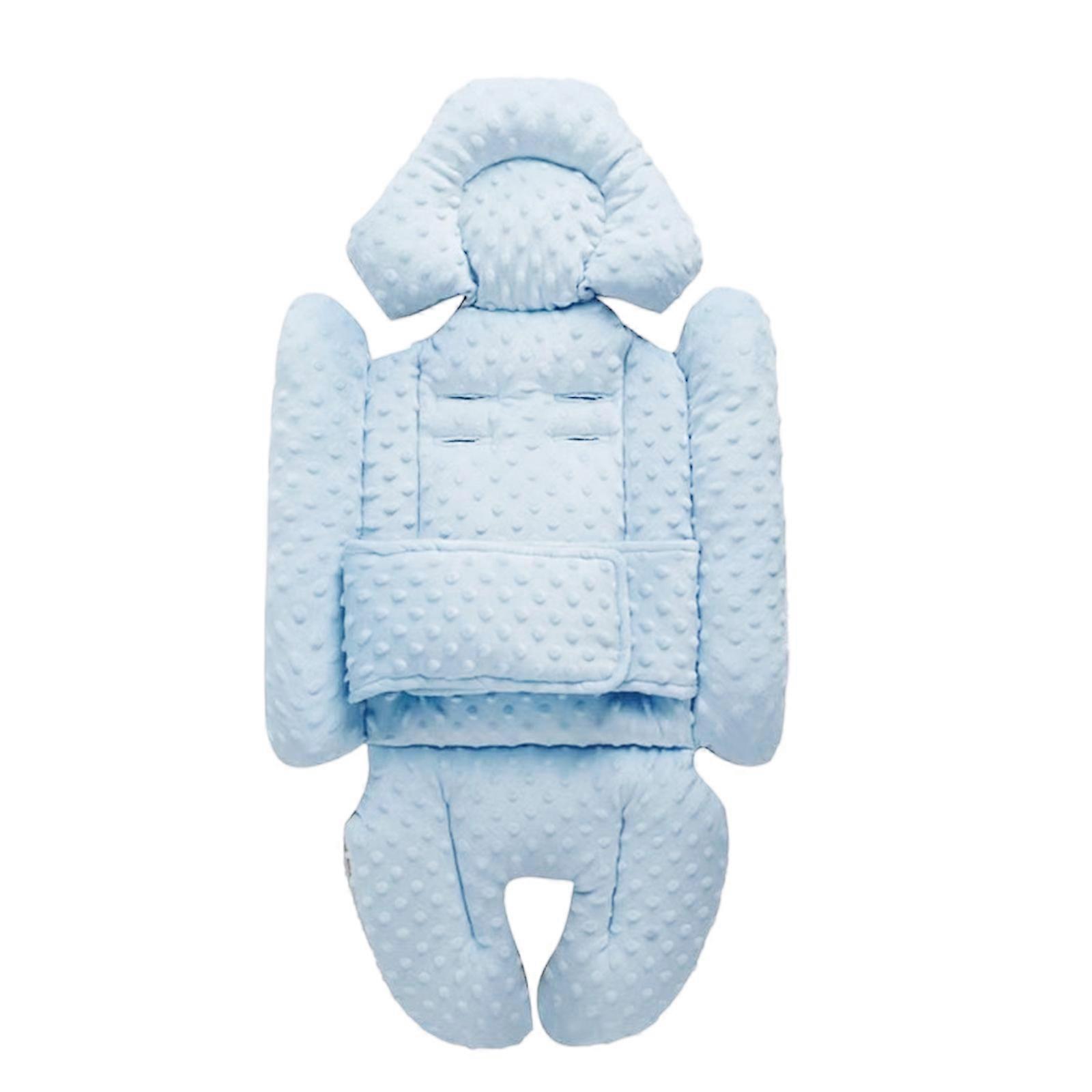Baby Strollers Sit Cushion Pad Adjustable Belly Support Protector Soft & Breathable Pram Liner for Infant Comfort Sky Blue