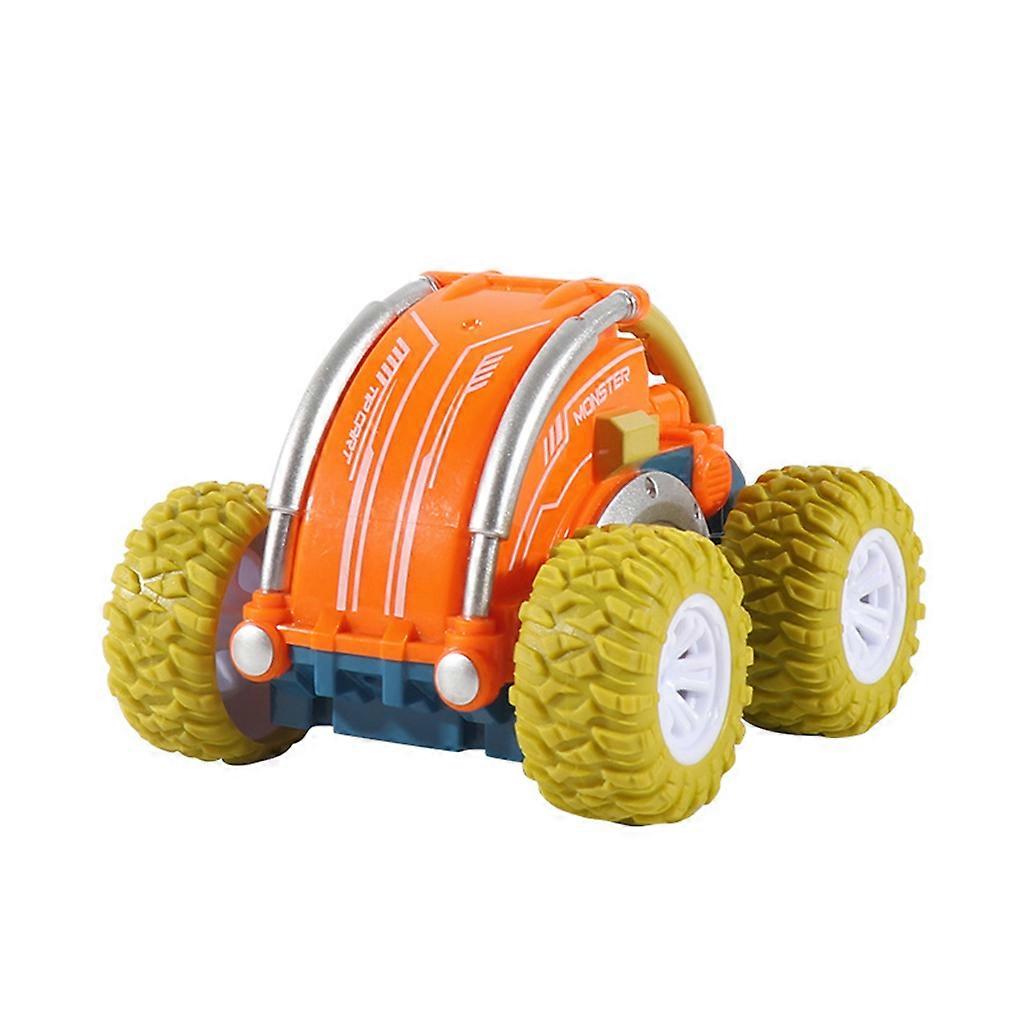 2.4G 2.4V50mAh Output 180°Rotation RC Realistic Stunt Car Simulation RC Racing Car Interactive Electric Toy for Kids Yellow