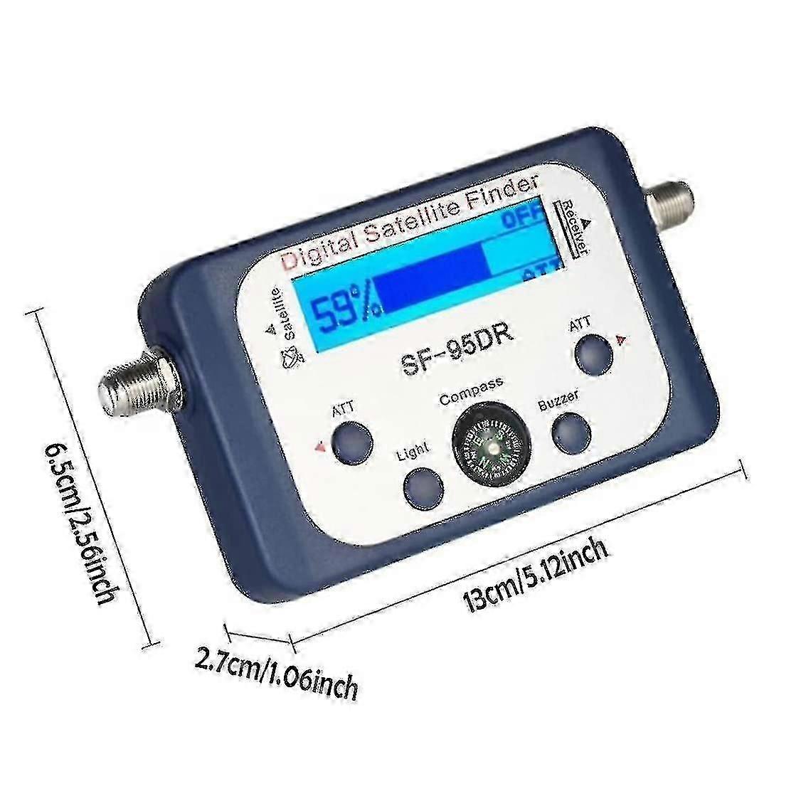 Digital Satellite Finder, Sf-95drmini Digital Satellite Signal Signal Meter With Lcd Display Digital Satfinder With Compass