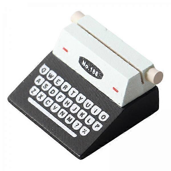 2x 1/12スケールドールハウスミニタイプライター写真小道具家具おもちゃごっこ遊び