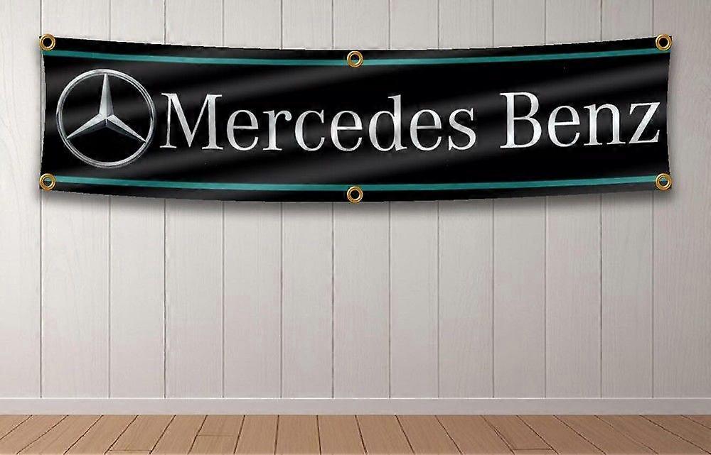 مرسيدس بنز سباق HRC راية العلم 2x8ft جدار المرآب & ورشة عمل خارجية QQTO367