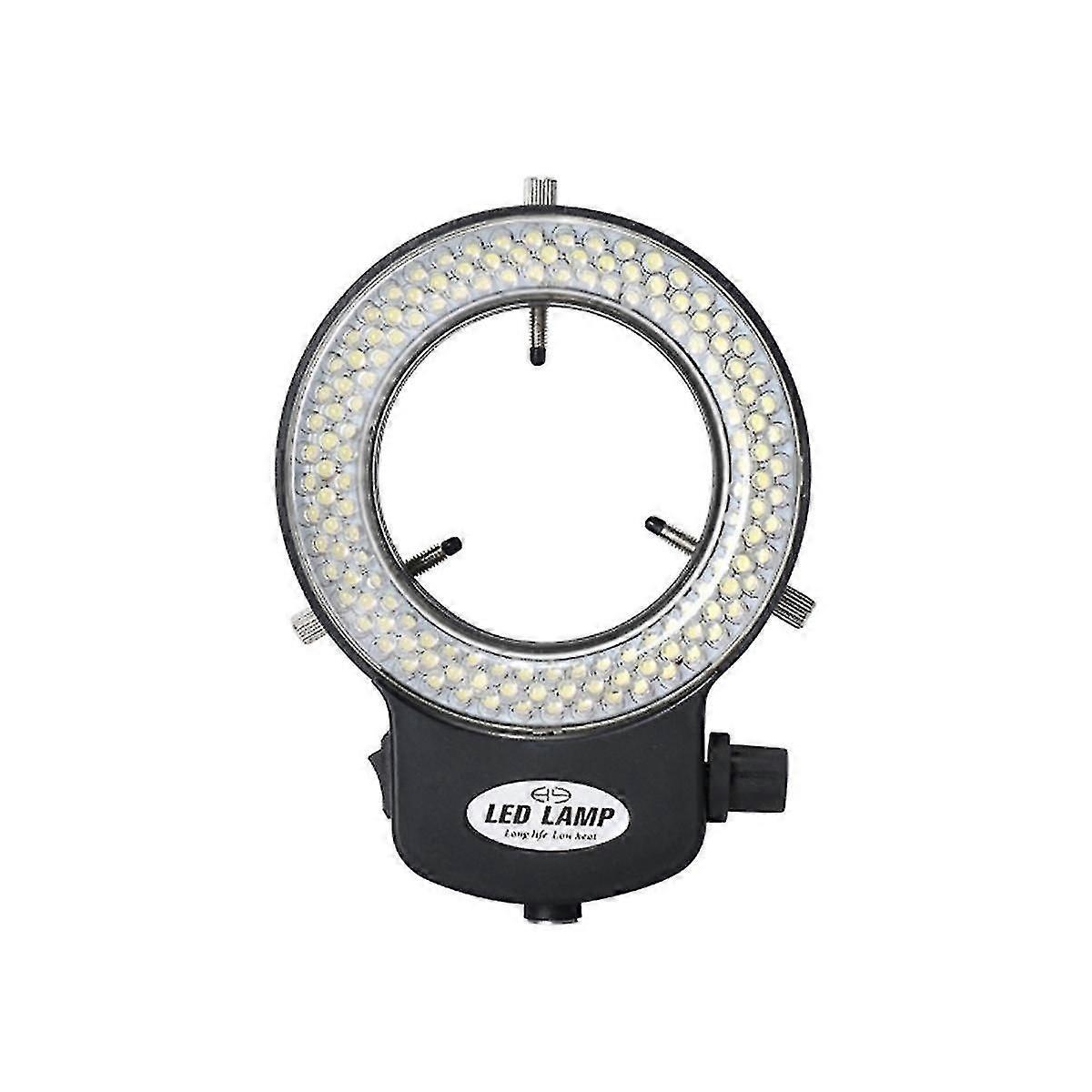 Adjustable LED Ring Light with 144 Beads, Industrial Microscope Illuminator for Lab Equipment & Scientific Instruments