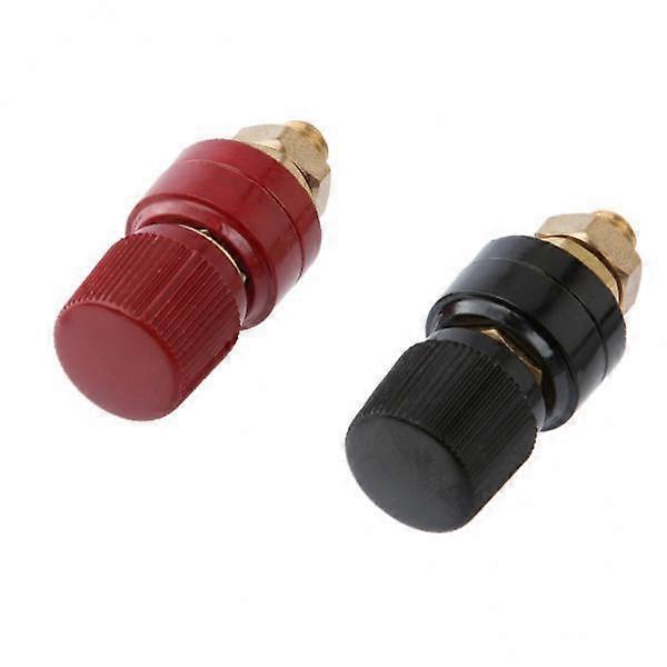 4xM8 Copper Binding Post Set Bakelite Electrical Insulation 200A Terminal