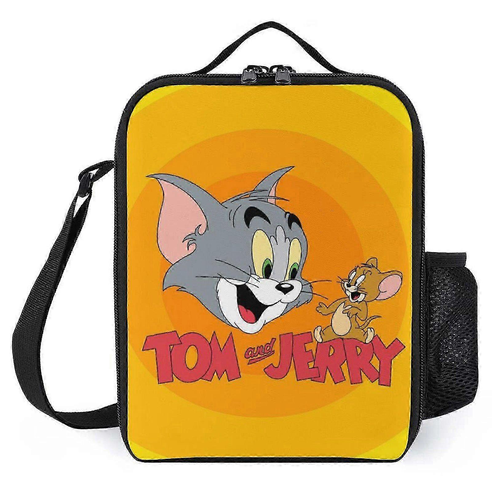 Compact & Slim Profile Lunch Boxes for Iconic Cartoon Characters, Fits Standard Containers Perfectly, Space-Saving Office Essential