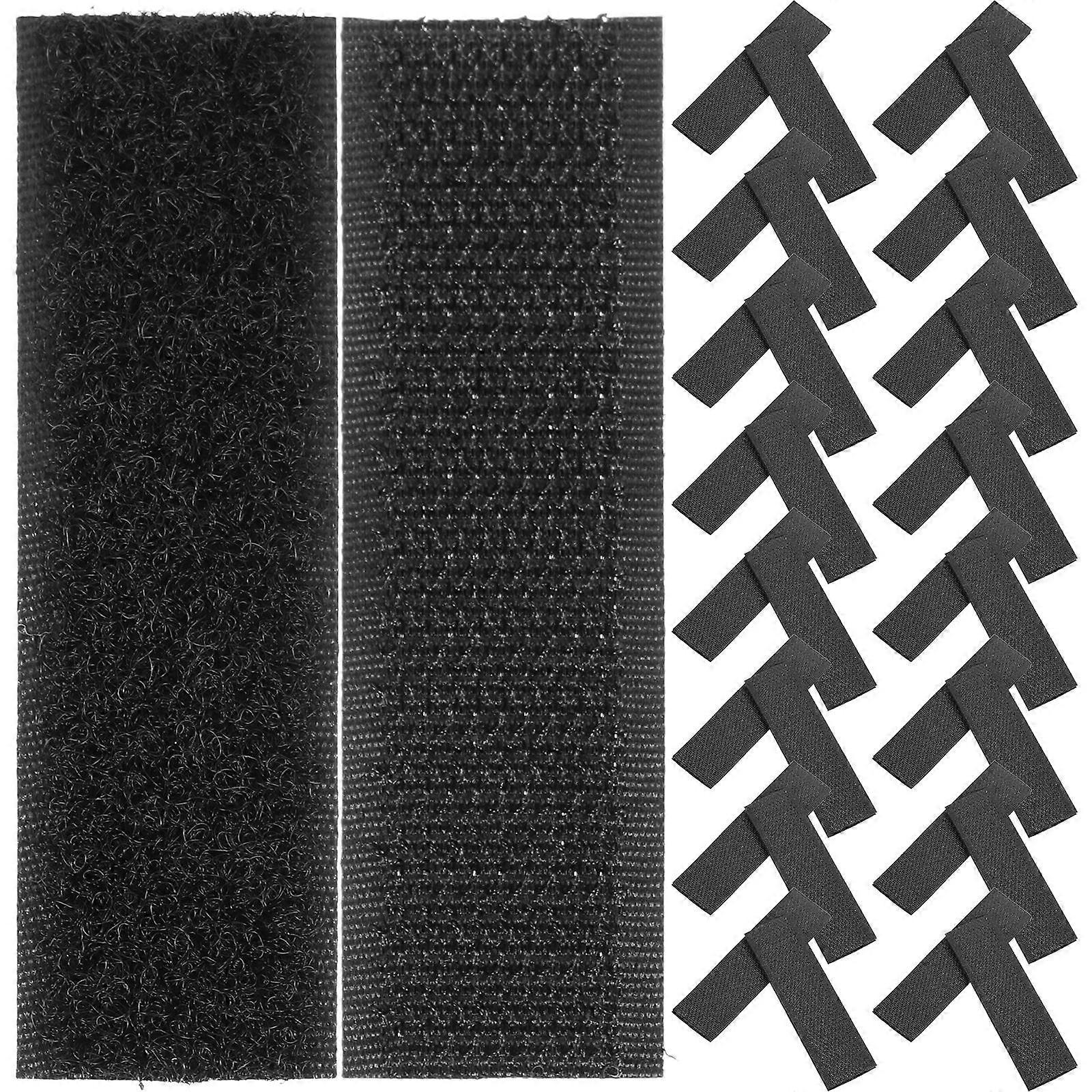 50pcs Self Adhesive Hook and Loop Strips for Shoes, Clothes & Crafts Strong Sticky Backing for Easy Organization and Quick Installation