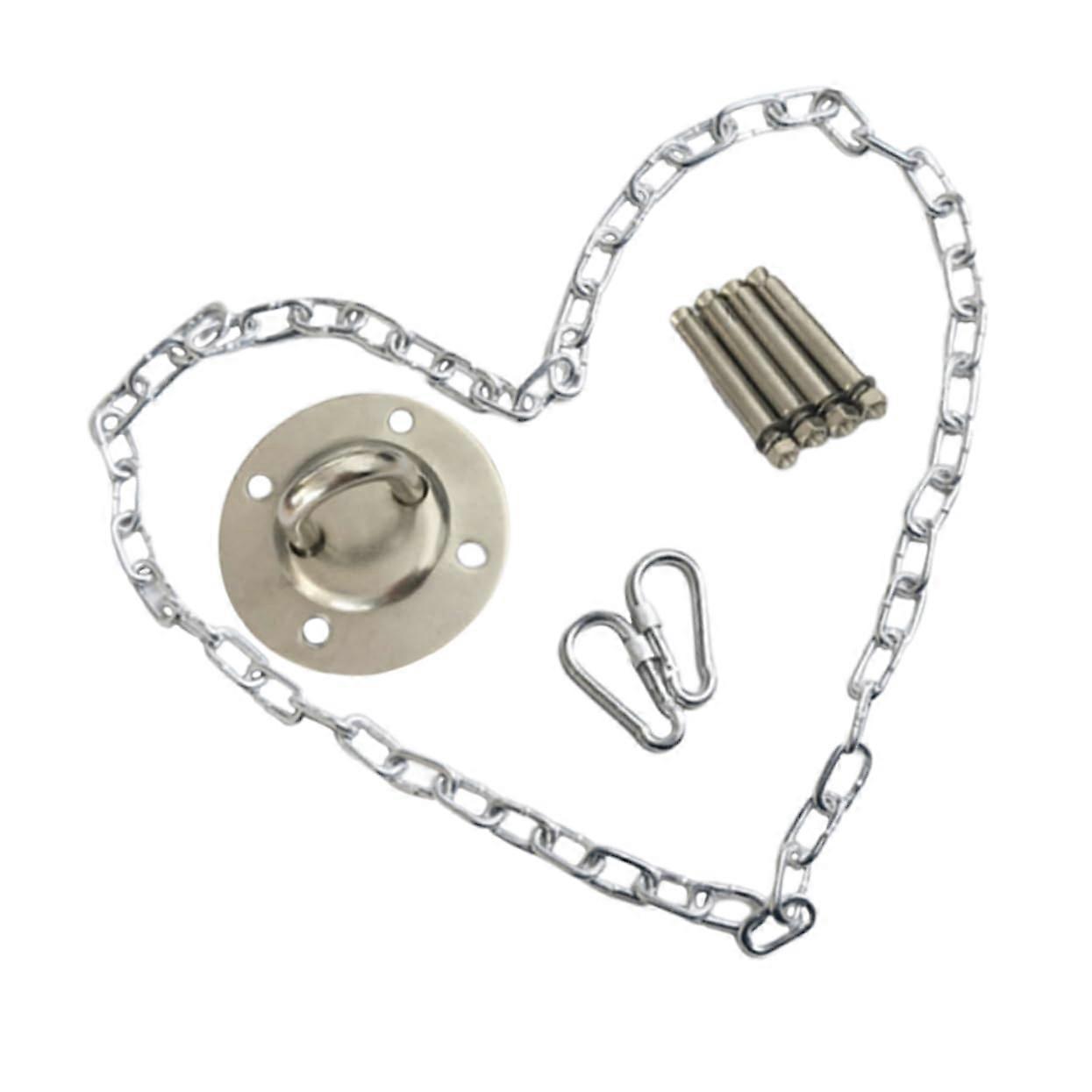 Hanging Seat Accessories Rocking Chair Chain Hammock Swing Chain Hanging Hammock Chains Hammock Swing Buckle Silver