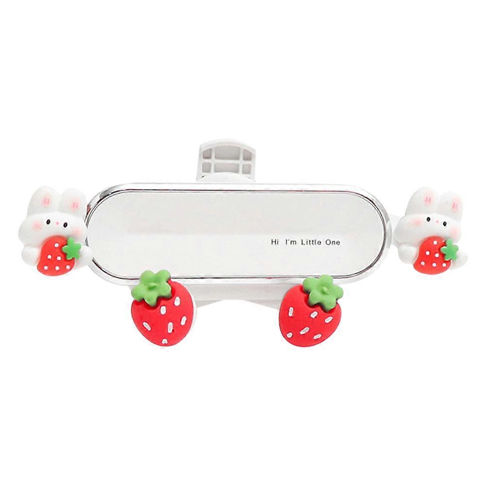 Support de téléphone de voiture de lapin mignon avec serrage automatique à détection de gravité, universel pour une conduite et une navigation en toute sécurité, s’adapte aux évents verticaux et horizontaux