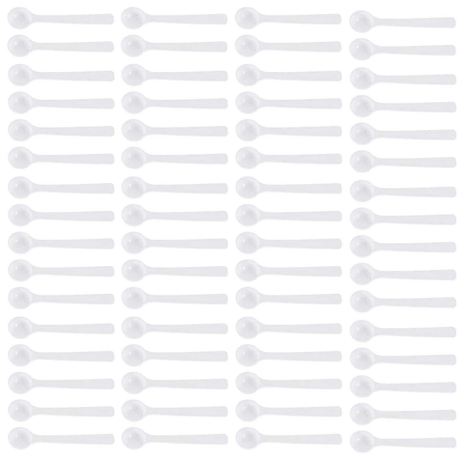 PP Material Measuring Spoons, Smooth Appearance, Great for Cosmetics and Cooking