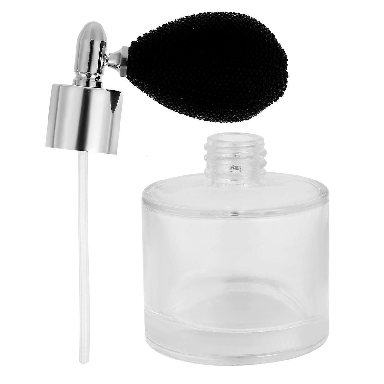 Silver Perfume Glass Bottle for Fine Mist Sprayer Refillable 50Ml