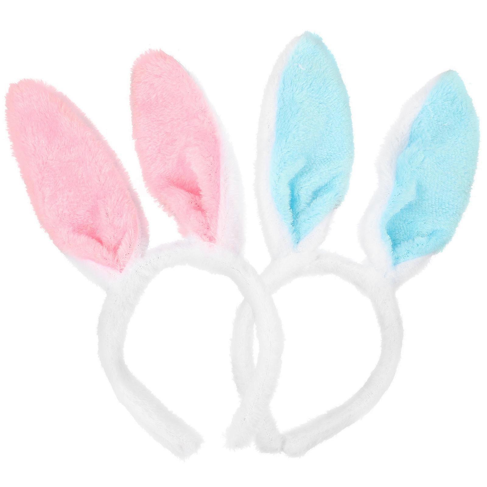 Plush Bunny Ear Headwear for Girls, Elegant and Practical Design