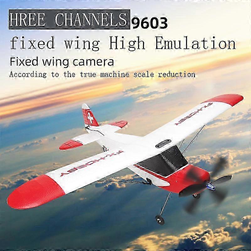Remote Control Aircraft with 2.4GHz 3CH FX9603 Design, 520mm Fixed Wingspan, Ideal RC Glider Toys for Boys, Compatible with Various Brands